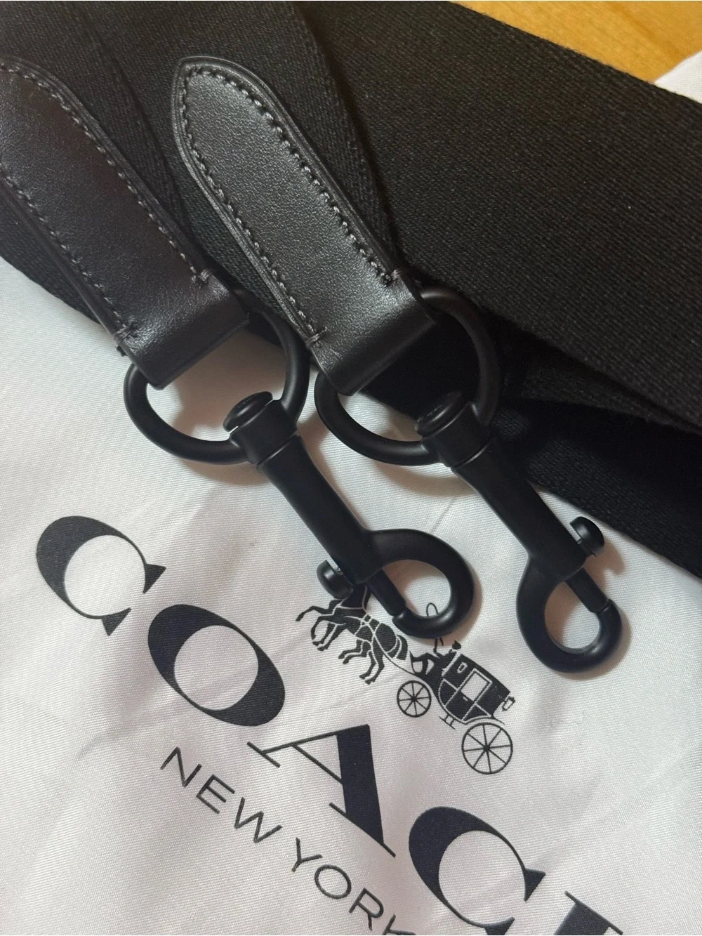 MINT Coach 1941 Field Tote 40 Black Canvas Leather Bag FULL SET
